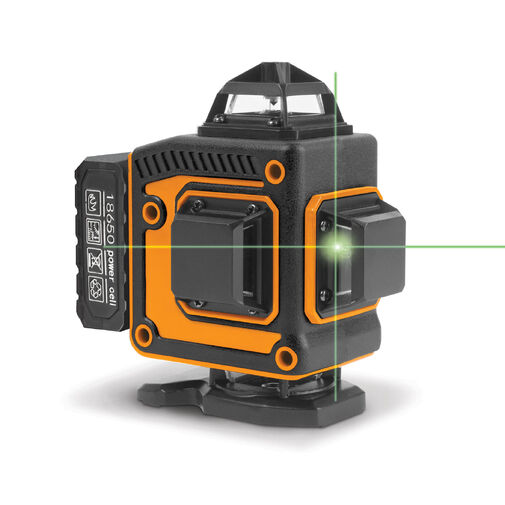 10058 • Laserová nivelačná sada - max 15 m - 16 zelených laserov -3D/360°-  akumulátory, 2 konzole, okuliare