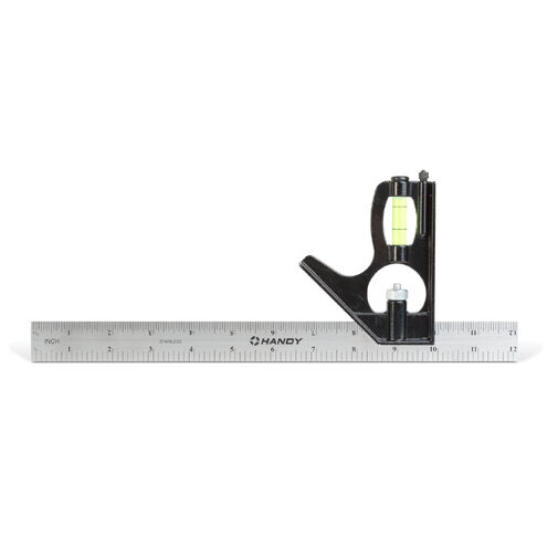 10059 • Uhlomer s pravítkom – 305 x 115 x 15 mm – kov