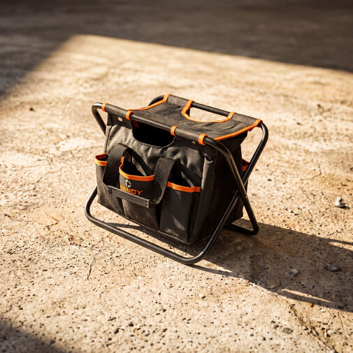 10230 • 2 v 1 polyesterová taška a stolička - 40 x 29 x 31 cm - 6+1 vreciek