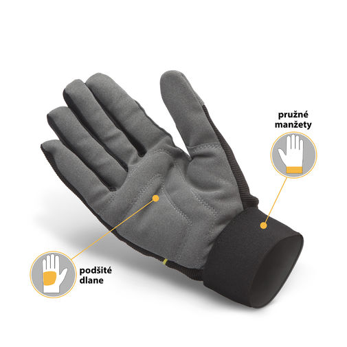 10268XL • Ochranné rukavice so suchým zipsom