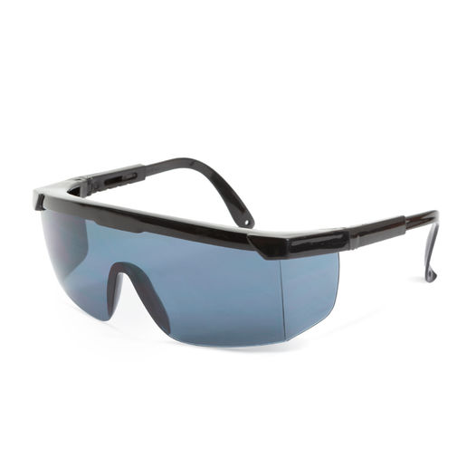 10384GY • Profesionálne ochranné okuliare pre ľudí s okuliarmi, UV ochrana - dymová / sivá