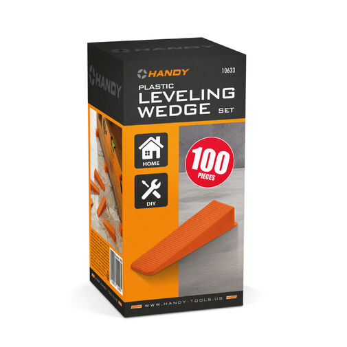 10633 • Plastic leveling wedge set - 1–15 mm - oranžová - 100 pcs / pack