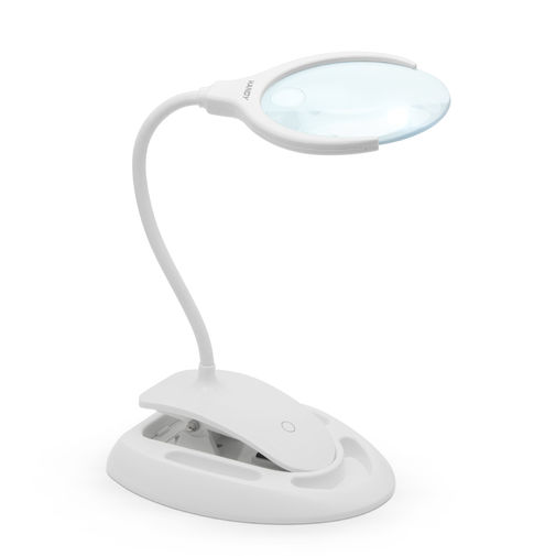 10795 • LED lampa s lupou , dotykovým tlačidlom a akumulátorom