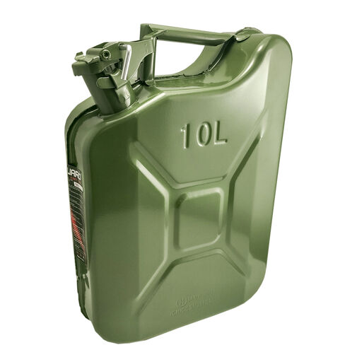 10889B • Benzinový kanister - kov - 10 L - zelený