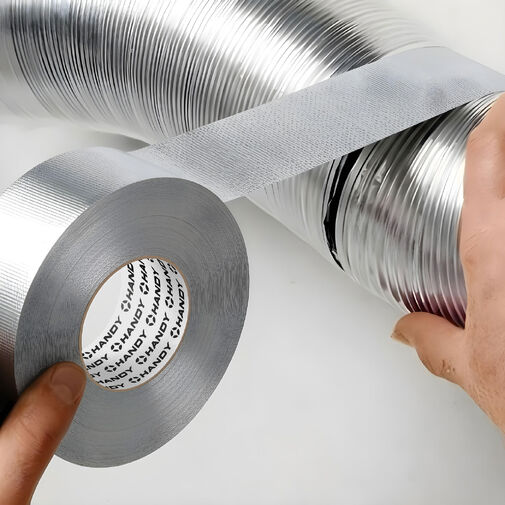 11066 • Hliníková lepiaca páska – sklolaminátová – akryl – 50 m x 50 mm – 150 mikrónov – nehorľavá