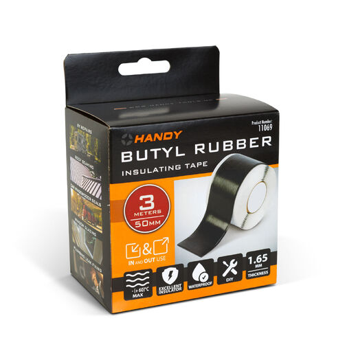 11069 • Samospájajúca butylová izolačná páska – 3 m x 50 mm x 1,65 mm – čierna