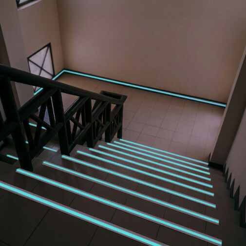 11075 • Protišmyková lepiaca páska – s fosforeskujúcim značkovacím pruhom – 5 m x 50 mm – 5 druhov