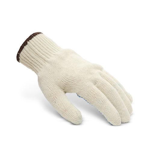 11133L12 • Proti šmykové bavlnené rukavice - bodkované - L