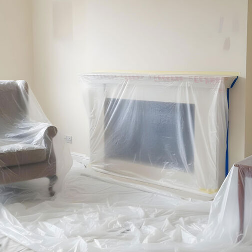 11211 • Ochranná fólia s maskovacou páskou – 20 × 2,5 m – 7 µm