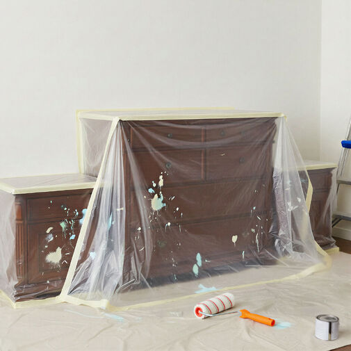 11211 • Ochranná fólia s maskovacou páskou – 20 × 2,5 m – 7 µm