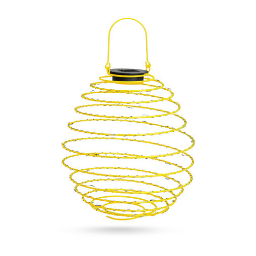 11248 • LED solárna špirálová lampa - teplá biela - 22 cm - žltá farba