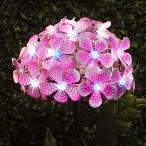 11271 • LED solárny kvet - zapichovací, kov - 