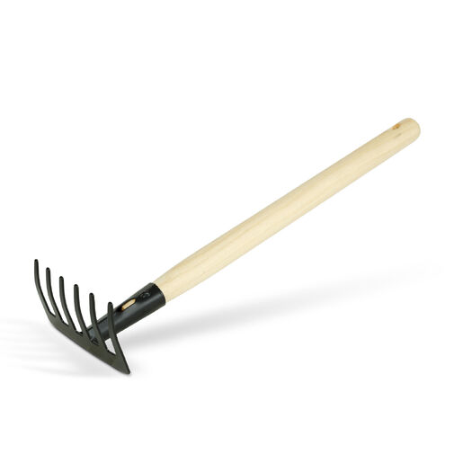 11295E • Záhradné náradie - hrable - 50 cm - s drevenou rukoväťou