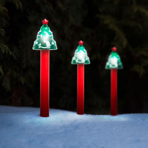 11374G • LED solárna lampa - vianočný strom