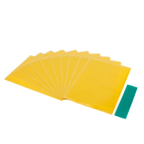 11379 • Lepová pasca na hmyz – 250 x 170 mm – žltá – 10 ks / balenie
