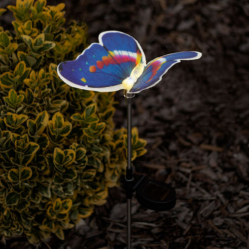 11387C • LED solárny motýľ - studená biela - 65 cm  - 4 druhy