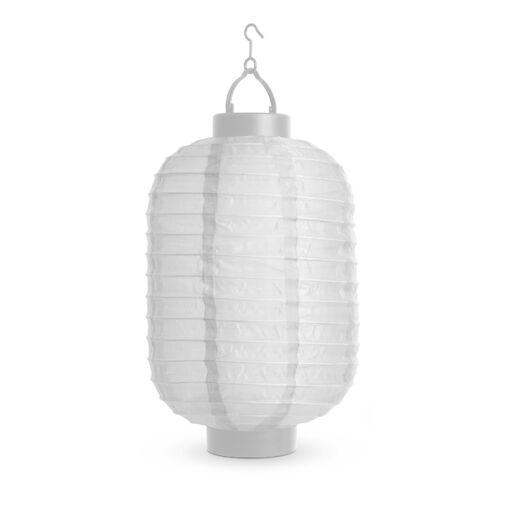 11399G-WH • Solárny lampión - biely - studená biela LED - 21 cm