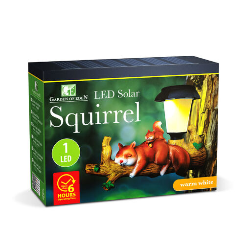 11421 • LED solárna zvieracia figúrka – veverička – na zavesenie – teplá biela LED – 25 x 6 x 19 cm