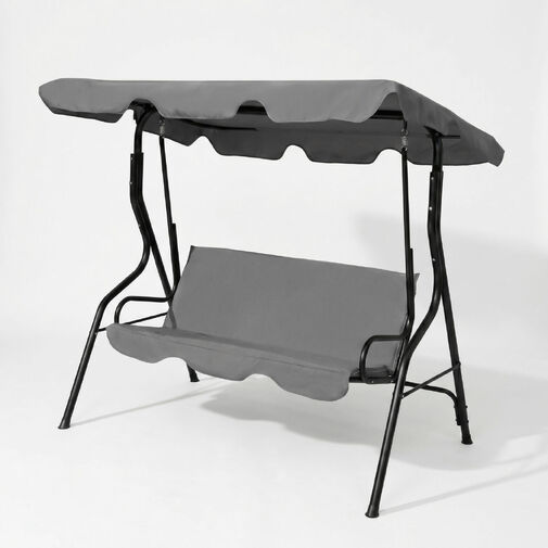 11492B • Záhradná hojdačka - 170 x 110 x 153 cm - sivá