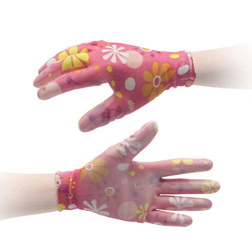 11517 • Záhradkárske rukavice kvetinový vzor