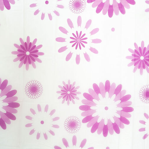 11528A • Záves do sprchy - kvety - 180 x 180 cm