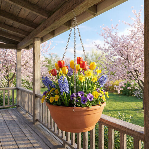 11561 • Reťaz na zavesenie kvetináča - kovová - čierna - 50 cm