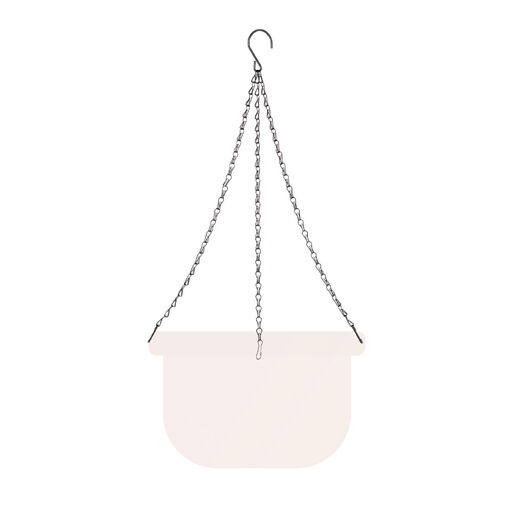 11561 • Reťaz na zavesenie kvetináča - kovová - čierna - 50 cm