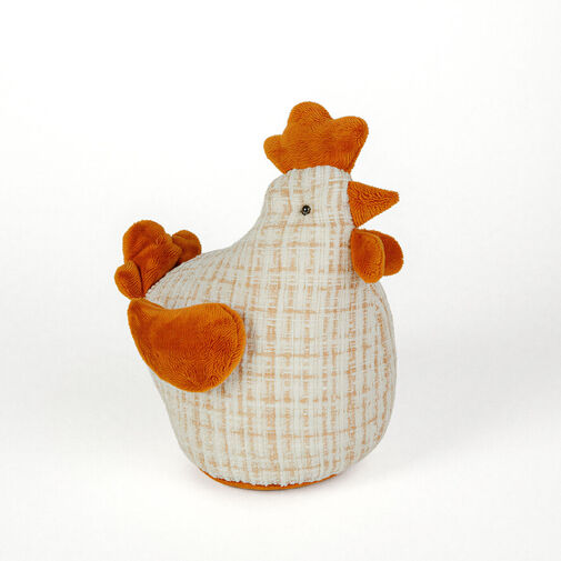 11568 • Textilná dekorácia - sliepočka - 18 cm