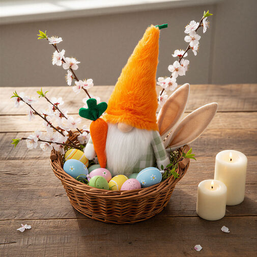 11573 • Textilná dekorácia - škriatok - 25 cm