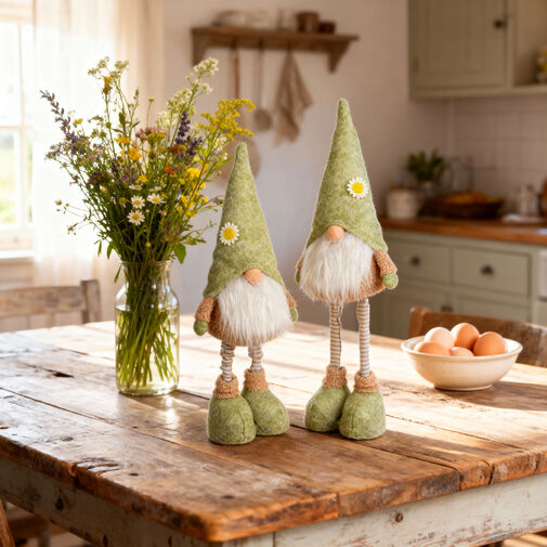 11575 • Textilná dekorácia - škriatok - teleskopický - 60 cm