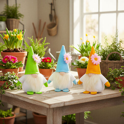 11586 • Textilná dekorácia - škriatok - 15 cm - 3 druhy