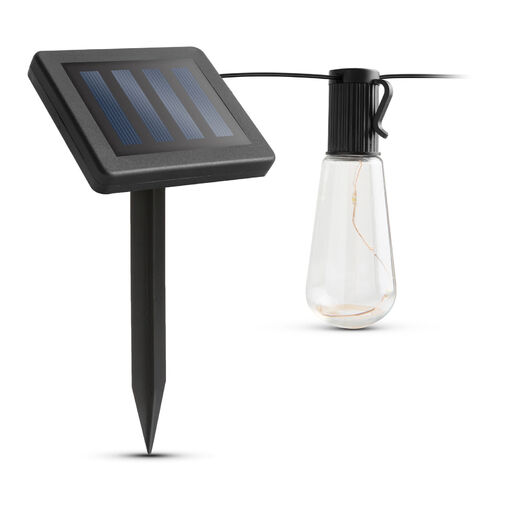 11742 • Solárna LED sveteľná reťaz - dizajn žiarovky - 30 LED - 180 cm