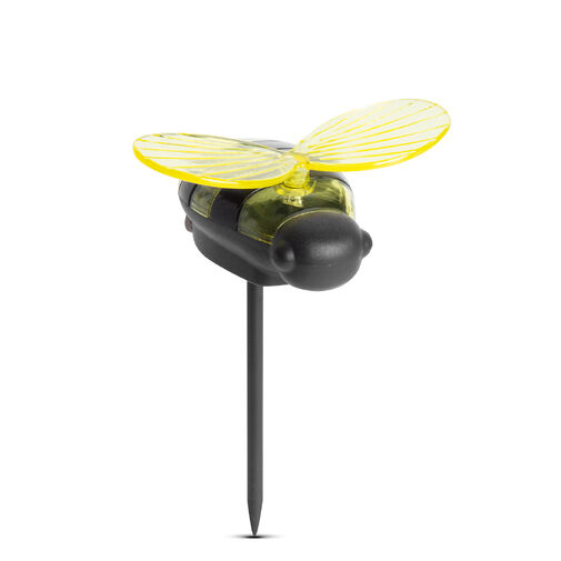11752 • Zapichovacia solárna lampa - včielka -  8 x 6,5 x 14 cm - biela LED