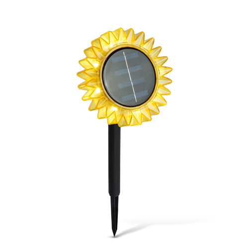 11761B • Solárny slnečnica – žltá – zapichovacia / závesná – 13 x 6,5 x 35 cm