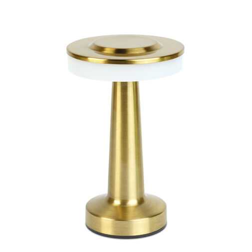 12500A • Stolová lampa - zlatá farba - nastaviteľná farebná teplota, jas - akumulátorová - USB