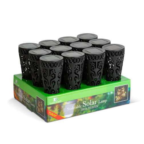 13011 • Zapichovacia solárna lampa – 1 teplá biela LED – 28,5 x 7 cm