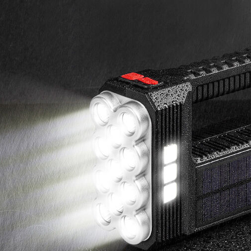 18581 • Solárna COB LED baterka - funkcia pracovnej lampy - 1200 mAh - MicroUSB - 1000 lumen - IP55