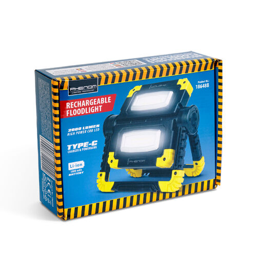 18648B • Multifunkčný reflektor – akumulátorový – 2 x 1000 lúmenov LED