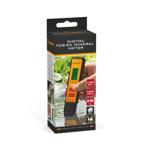 25803 • Digitálny TDS/EC merač minerálov – 0–4999 ppm – na batérie