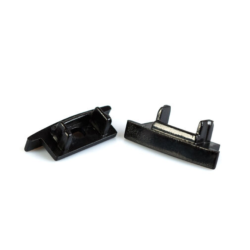 41011E-BK • LED hliníková profilová koncovka (pre 41011) – 2 ks – čierna