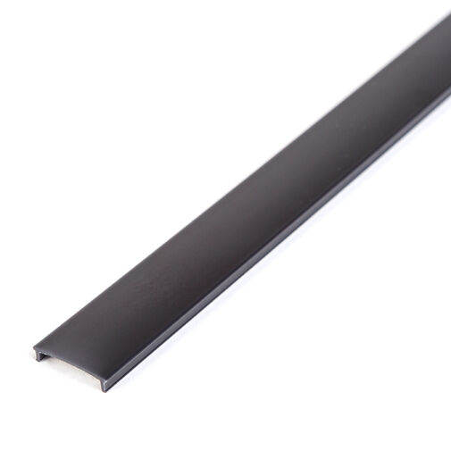 41011M2-BK • LED hliníkový profilový kryt – čierny – 2000 mm (pre 41011A2)