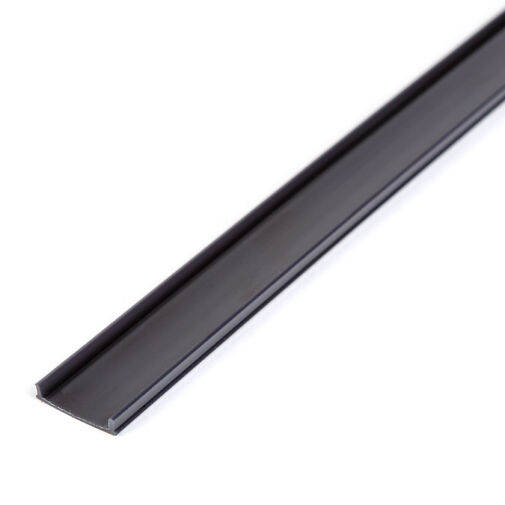 41011M2-BK • LED hliníkový profilový kryt – čierny – 2000 mm (pre 41011A2)