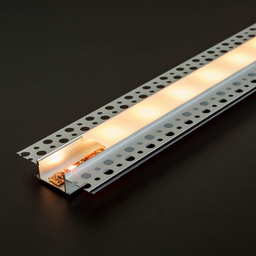 41026A1 • LED hliníkový profil – omietateľný, zapustný do sadrokartónu – 1000 × 58 × 13 mm