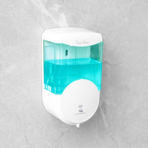 51120A • Automatický dávkovač mydla - 600 ml - na stenu - na batérie - biela