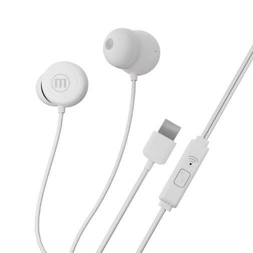 52050 • Maxell káblové slúchadlá - biele - USB-C (INBAX)