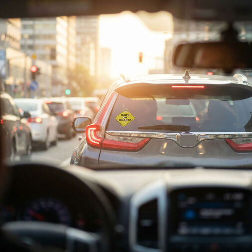 54938 • Tabuľka „Baby on Board” s prísavkou – 12,7 x 12,7 cm
