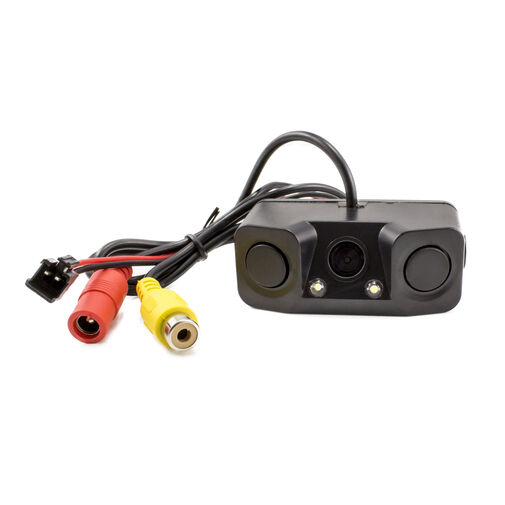 55069E • Cúvacia kamera - s LED, parkovacím senzorom - 12V