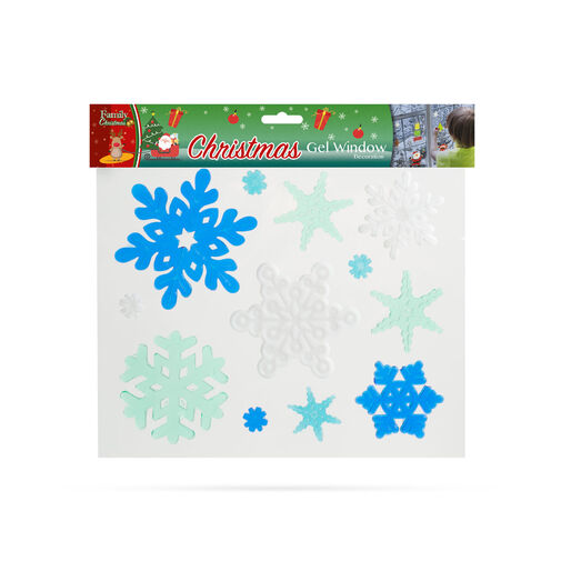 55204X • Gelová dekorácia na okno - vianočná - XXL