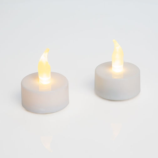 55246 • LED čajová sviečka - biela - 2 ks / blister