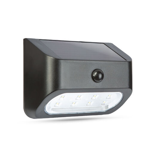 55282 • Solárne svietidlo s pohybovým senzorom – 14 x 6,5 x 10 cm – 8 x SMD LED
